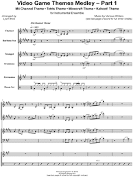 → sort this list by work type, instrumentation, composer, and more. Lyon Bros Video Game Themes Medley Part 1 Sheet Music In A Major Download Print Sku Mn0200248