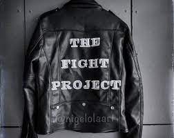 Biker Jacket Faux Leather Leather Look Biker Jacket In Black Jacket Text Painted Leather Biker Jacket Punk Leather Jacket Text Print Jackets Painted Denim Jacket Hand Painted Denim Jacket