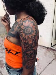 Unique Half Sleeve Tattoos Halfsleevetattoos Stylist Tattoos Black Girls With Tattoos Unique Half Sleeve Tattoos