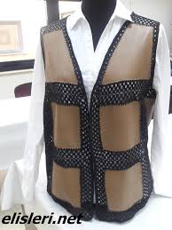 Yun Ve Kumas Birlesimi Yelek Modeli El Islerimiz Yelek Kot Yelek Stil