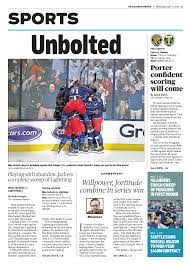 Columbus christian academy girls capture north state championship. A Tale Of Two Cities Front Pages A Day After Lightning Are Swept By Blue Jackets