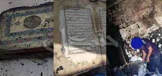 بالصور المنستير حريق يلتهم غرفة بأكملها بإستثناء كتاب القرآن