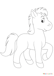 Cette portion du site pour enfants toupty.com propose des centaines de coloriages a. Coloriage Poney 16 Un Dessin A Imprimer De Tete A Modeler