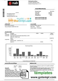 Usa Nab Bank Statement Template In Word Format Statement Template Bank Statement Templates