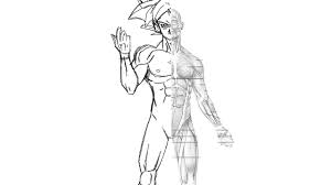 How To Draw Goku's Body - Dragon Ball Z Muscles - Youtube