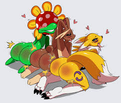 Post 1014456: crossover Digimon Lopunny Petey_Piranha Piranha_Plant  Porkyman Renamon Rule_63 sssonic2 Super_Mario_Bros.