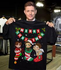 Check spelling or type a new query. Merry Christmas Supernatural Dean Sam Castiel Shirt Ladies Shirt Hoodie
