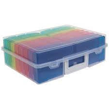 I purchased the paper studio's a boy's universe 12x12 cardstock at hobby lobby. Rainbow Photo Storage Organizing Case Hobby Lobby 1893064