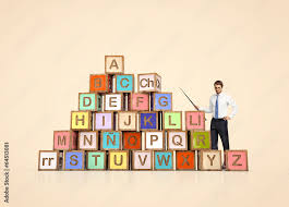 As in english, the spanish alphabet contains 5 vowels: Cubes With Spanish Alphabet Alfabeto Espanol Y Professor Stock Photo Adobe Stock