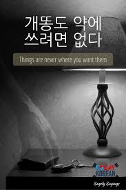 Check Out Today S Korean Sagely Saying This Is A Korean Proverb That Means Things Are Never Where You Learn Korean Korean Language Korean Language Learning