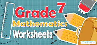 Worksheet in english grade 7 printable worksheets and activities. 7th Grade Mathematics Worksheets