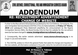 Nigeria immigration service recruitment 2021 is ongoing! Advertisement For Vacancies Nigeria Immigration Service