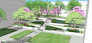 Landscape Design Perspective University Park Modern Landscape Ramp Design Landscape Corridor And Entryway Garden S Landscape Model Ramp Design Landscape