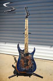 Black And White Ebony Fretboard Skervesen Raptor 6 Ntb Multiscale 25 26 With One Piece Poplar Burl Top Pale Moon Ebony Fretboard And Viper Headstoc Bare Knuckle Pickups Pale Moon Bubinga
