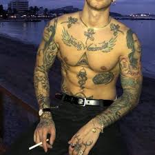 Good Night By Nicholaskalashnikov Iphone Outfitoftheday Idgaf Aesthetics Grunge Ootd 90s Idc Menswear Grungefashi In 2021 Torso Tattoos Small Chest Tattoos Boy Tattoos