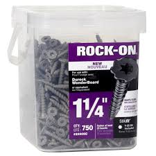 That means that there is less of a shadow line. Rock On Backer On Cement Board Screws Buildex