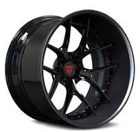 Carbon Black Alloy Wheels T6061 Carbon Fiber Forged Aluminum Luxury Car  Alloy Wheel Rims