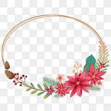 Christmas Poinsettia Oval Border Christmas Frame Poinsettia Png Transparent Clipart Image And Psd File For Free Download In 2021 Christmas Frames Poinsettia Flower Flower Border