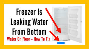 freezer is leaking water from bottom