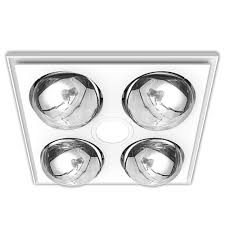 Best with ceiling fan and heater: Heller 3 In 1 Ceiling Bathroom Exhaust Fan W Heater Heat Globes Led Light White Ebay