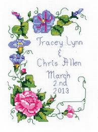 There's something really rewarding about working with a cross stitch kit. Wedding Floral Cross Stitch Kit