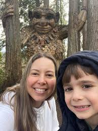 Walking trail after storm damage