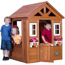 Joaca afara devine o placere. Casuta De Joaca Copiii Timberlake Playhouse Din Lemn De Cedru Backyard Discovery