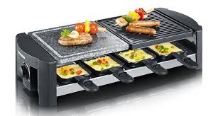 Receta hamburguesa de vacuno mayor con raclette más información sobre los productos y recetas: Raclette Severin Con Piedra Natural Para Cocinar Sin Grasa