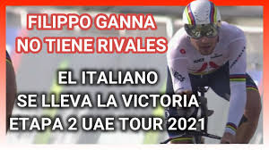 Italy's filippo ganna won monday's 13km individual time trial on the second stage of the uae tour as tour de france champion tadej pogacar took over the race lead. Etapa 2 Uae Tour 2021 Filippo Ganna Sin Rivales Youtube