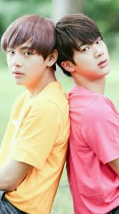 V and jin got into an argument about their choreography minutes before showtime. 30 Photos Of Bts S Jin And V That Will Bring A Smile To Your Face Kissasian