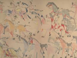 Native american remains were on display in museums up until the 1960s. Red Horse Native American Drawings Shed New Light On Battle Of Little Bighorn Drawing The Guardian
