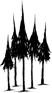 Tree silhouette free brushes licensed under creative commons, open source, and more! Forest Pine Tree Drawing Easy Novocom Top