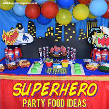 25 superhero food ideas (post contains affiliate links.) in a house of all boys, you can probably imagine that we have quite the collection of superhero toys. Superhero Inspired Party Food Ideas Free Printables