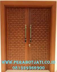 Model, desain, gambar pintu minimalis terbaru. Kusen Pintu Double Jati Model Terbaru Kusen Pintu Pintu Kayu