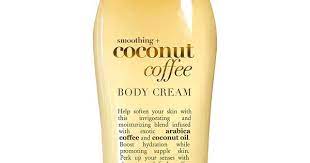 Ogx Smoothing Coconut Coffee Body Cream 19 5 Fl Oz Walmart Com In 2021 Coconut Coffee Body Cream Cream For Dry Skin