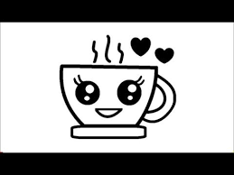 easy drawing how to draw a cute coffee drink step by step cool drawings pencil sketch youtube easy drawings cool drawings pencil drawings