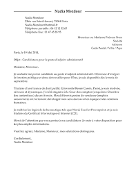 Exemple De Lettre De Motivation Adjoint Administratif Modele De Lettres De Motivation