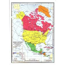 Statele unite ale americii hartă populație. Harta America De Nord Fizica America De Nord Politica Emag Ro