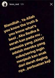 Mereka sekeluarga kemudian berpindah berdekatan rumah bekas isteri suami. Tak Tahan Didesak Isu Larang Jumpa Anak Bekas Isteri Nedim Nazri Tampil Beri Penjelasan Kisah Dunia