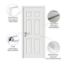 The panels, visible on both sides, rose rectangular, surrounded by narrow framework and set into the door. 6 Panel Cheap Hollow Core Interior Doors White Primer Bathroom Wooden Door Design Buy Doors Wooden Interior Wooden Interior Doors Interior Doors Product On Alibaba Com