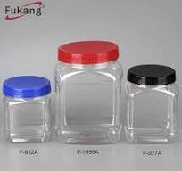 China Supplier Food Grade 1kg Pet Plastic Jar,Square Pet Jar 1000ml