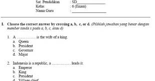 Kisi kisi pas kelas 6. Download Contoh Soal Pts Bahasa Inggris Kelas 6 Semester 2 Kurikulum 2013 Tahun 2020 Beritapppk Com