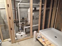 If your situation changes and you want to reclaim that space you used for a basement bathroom, the saniflo system can be removed. Saniflo Bathroom With Behind Wall Macerator Basement Bathroom Diy Basement Bathroom Design