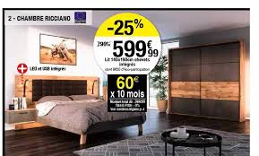 Nachtkastje met 1 deur in rotan stokken waska. Offre Lit 140x190 Cm Chevets Integres Chambre Ricciano Chez But