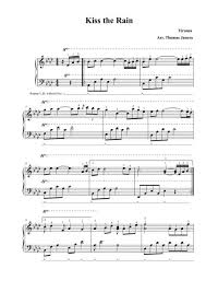 Pada kesempatan kali ini saya akan berbagi not angka untuk piano/keyboard lagu kiss the rain oleh yiruma. Download Digital Sheet Music Of Kiss The Rain For Piano Solo