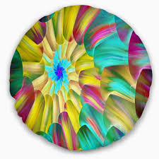5 out of 5 stars. Sofa Throw Pillow 16 Designart Cu15514 16 16 C Multi Color Stained Glass Spirals Floral Round Cushion Cover For Living Room Home Kitchen Throw Pillow Covers Stanoc Com