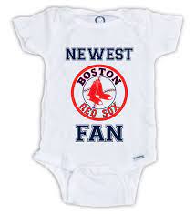 Boston Red Sox Fan Baby Onesie Baby Bodysuit Baseball Onesie Red Sox Onesie Great Baby Shower Gift Mot Baby Onesies Boston Red Sox Baby Baby Shower Onesie