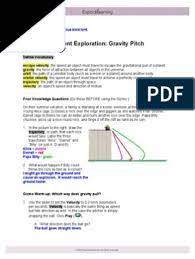 2 / observe the path of the ball when it is thrown at different velocities. Module 3 Lesson 1 Mastery Assignment 2 Elijah Shuford Gravity Orbit