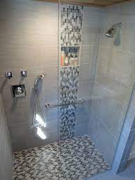 Bathroom Inspiration Grand Waterfall Wall Mounted Chrome Amazing Showers With Grey Wall Tile Also Clea Bathroom Shower Tile Shower Floor Tile Bathrooms Remodel