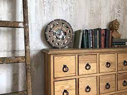 Automaton Skeleton 1722 Handcrafted Moving Gears Wall Clock By Woodandroot Transparent Steampunk Wall Clock Unique Gear Wall Clock Custom Made Gift Handcraft